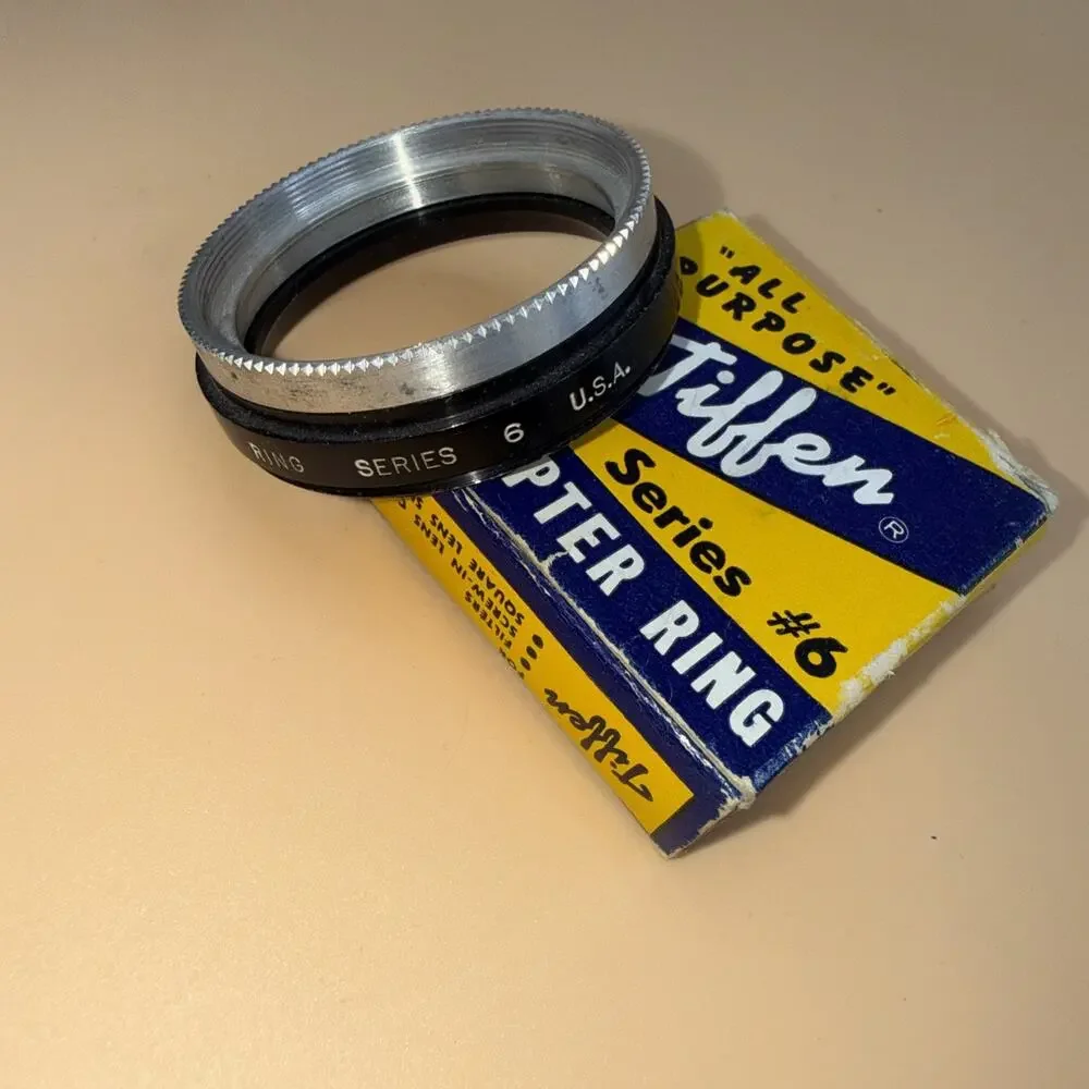 Vtg Tiffen Series 6 “601” Retaining Ring 49m Lens Camera Photography Accessory